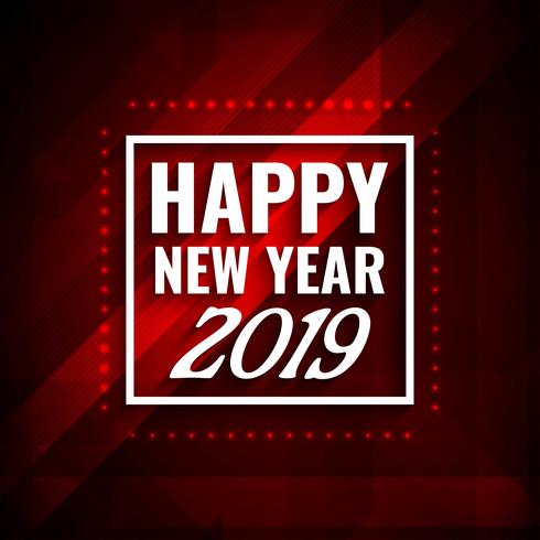 Happy New Year 2019 modern background