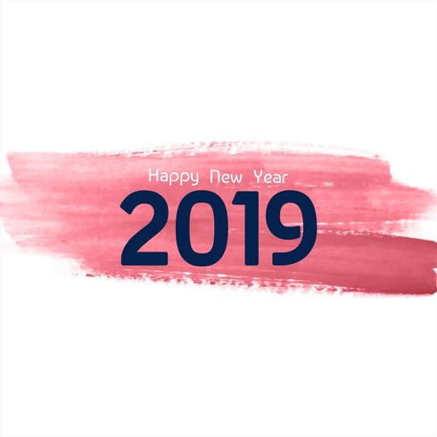 Fondo de celebración de año nuevo abstracto 2019 vector