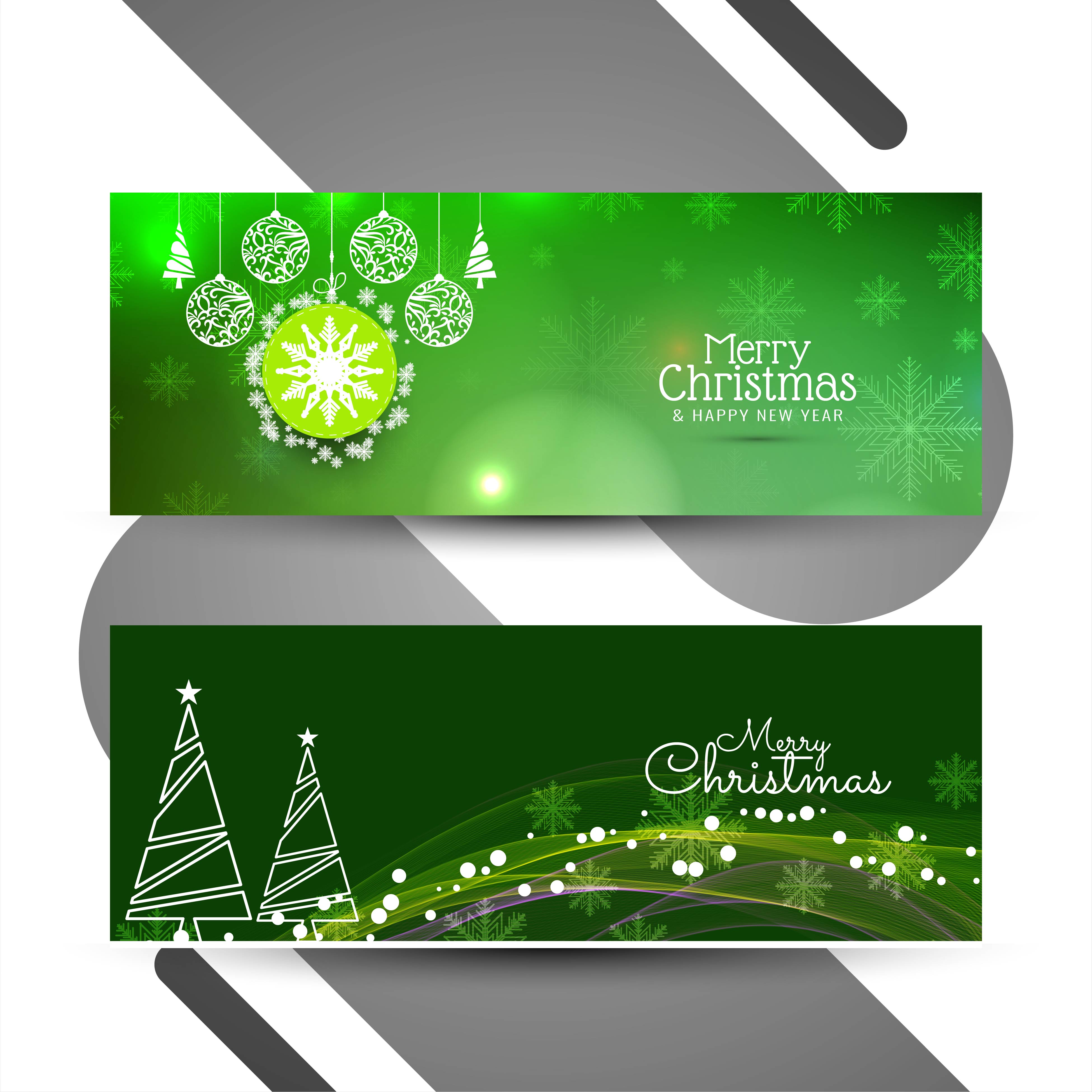Abstract Merry Christmas banners set 270200 Vector Art at Vecteezy