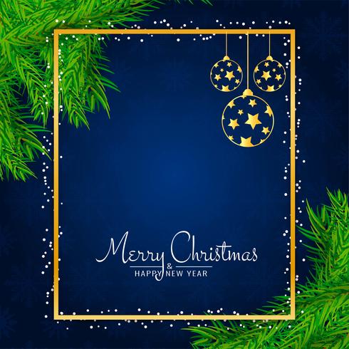 Elegante fondo decorativo de feliz navidad vector