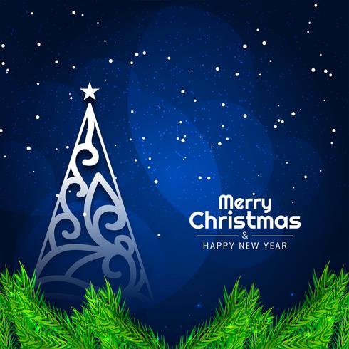 Abstract Merry Christmas stylish decorative background vector