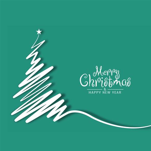 Abstract Merry Christmas festival background vector