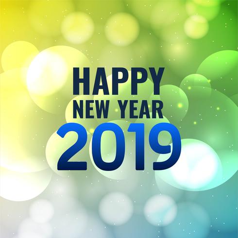 Happy New Year 2019 modern background vector