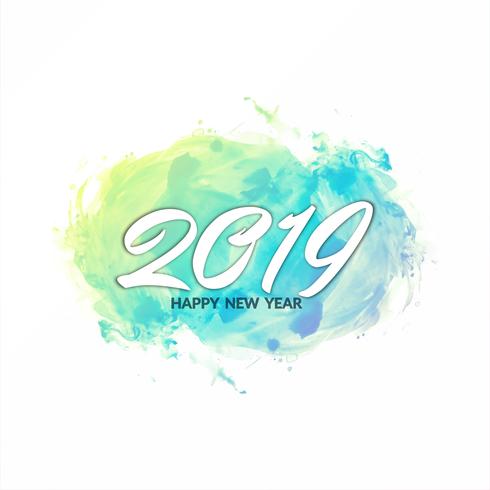 Elegant modern New Year 2019 background vector