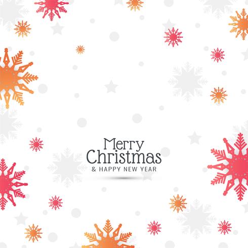 Stylish Merry Christmas festival greeting background vector