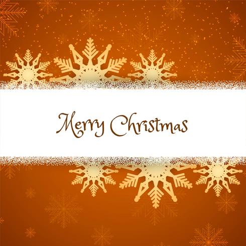 Abstract Merry Christmas background with snowflakes vector