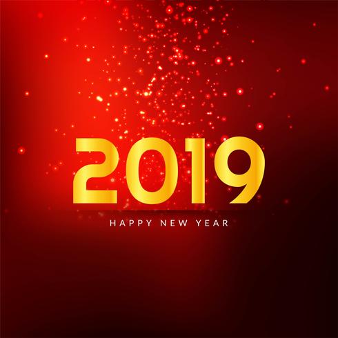 Happy New Year 2019 modern background vector