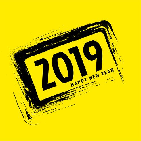 Beautiful Happy New Year 2019 background vector