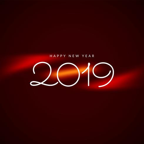 Abstract New Year 2019 celebration background vector
