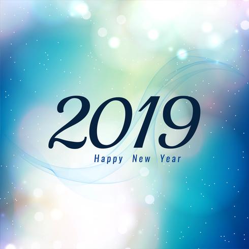 Abstract New Year 2019 celebration background vector