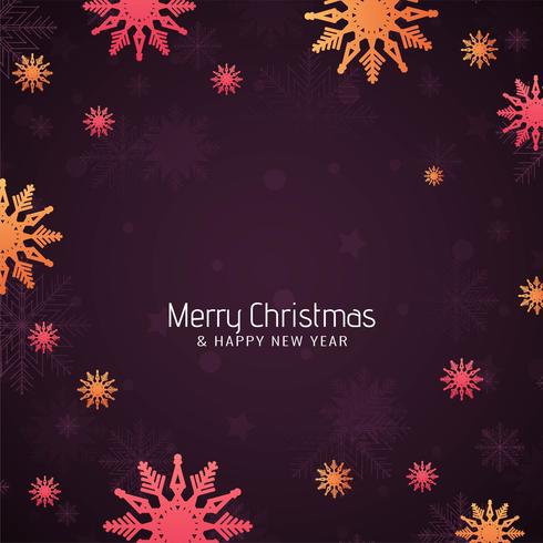 Abstract Merry Christmas decorative background vector