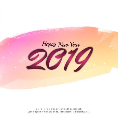 Elegant modern New Year 2019 background vector