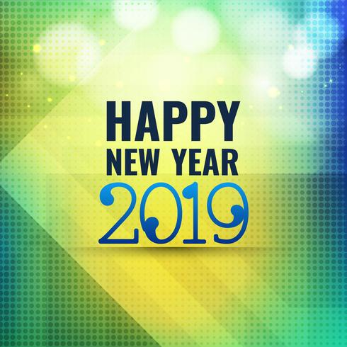 Abstract New Year 2019 celebration background vector