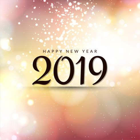 Happy New Year 2019 modern background vector