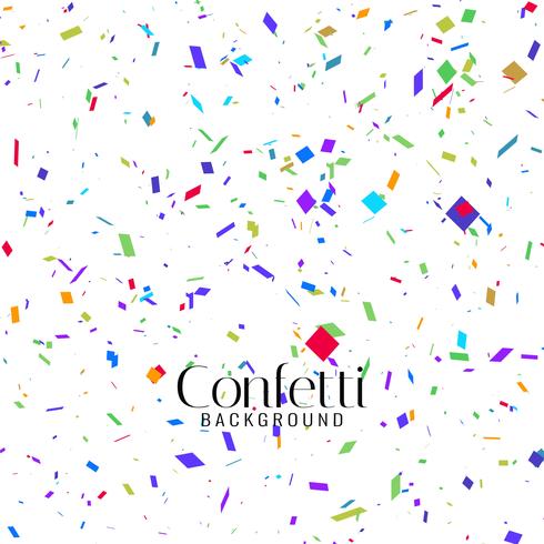 Abstract colorful confetti background vector