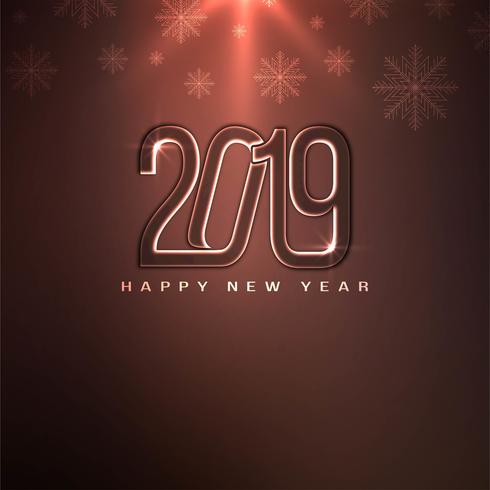 Resumen feliz año nuevo 2019 decorativos ackground vector