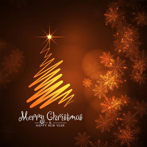 Abstract Merry Christmas decorative background vector