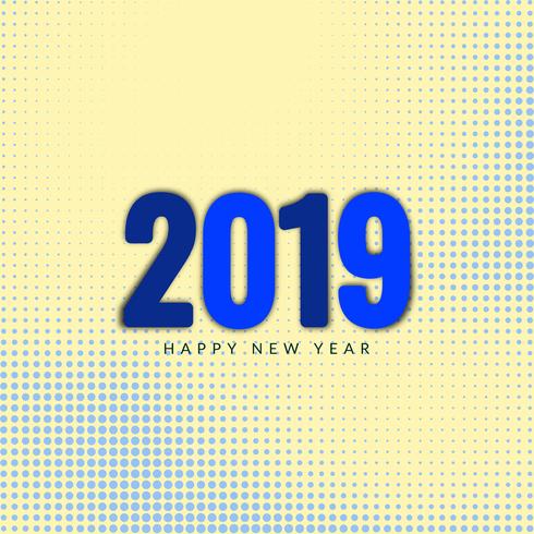 Abstract New Year 2019 celebration background vector