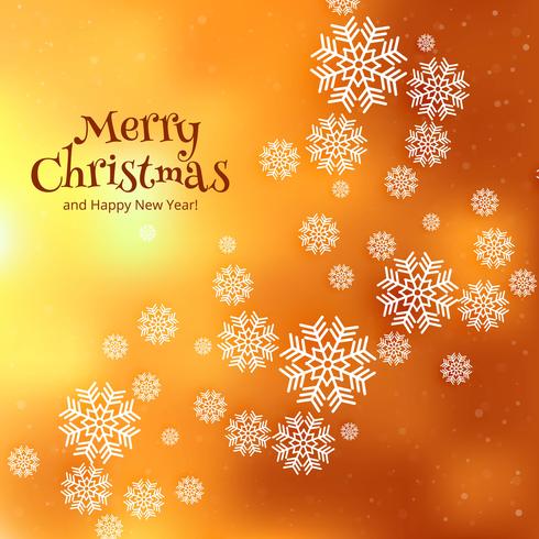 Beautiful merry christmas celebration card background vector