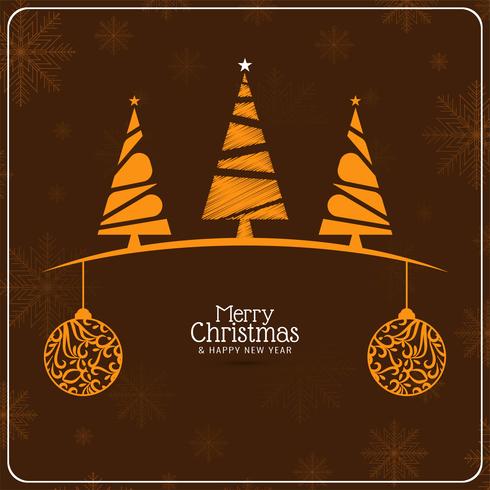 Abstract Merry Christmas festival greeting background vector