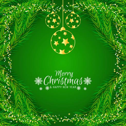 Abstract Merry Christmas festival background vector
