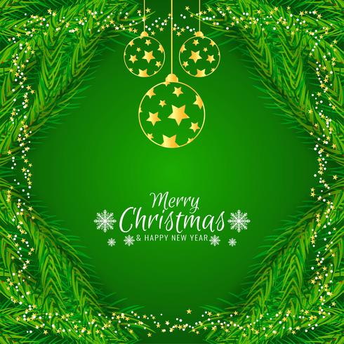 Abstract Merry Christmas festival background vector