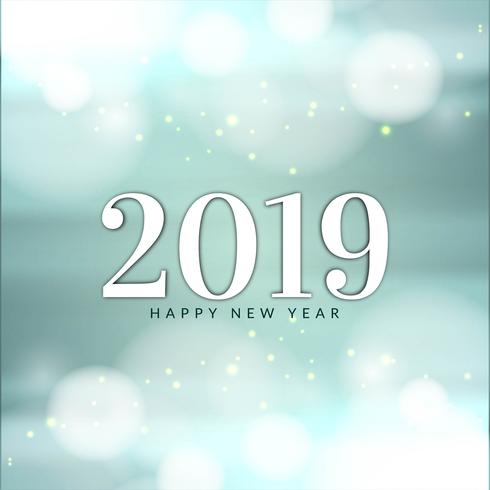 Abstract New Year 2019 celebration background vector
