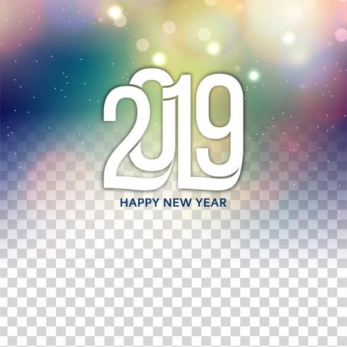 Happy New Year 2019 greeting background