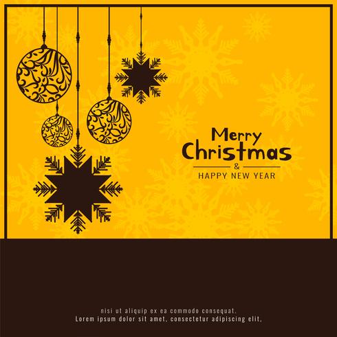 Abstract Merry Christmas decorative festive background vector