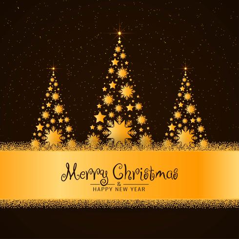 Elegant Merry Christmas greeting background vector