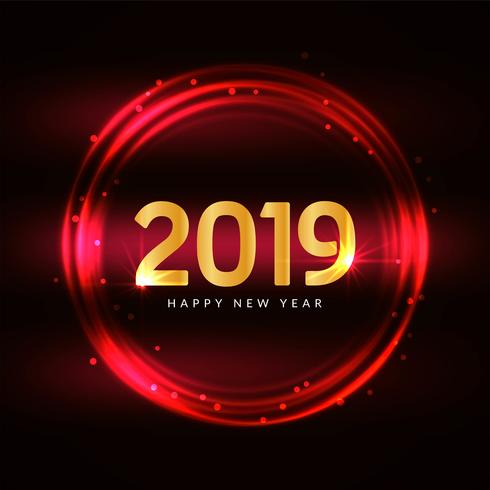 Happy New Year 2019 modern background