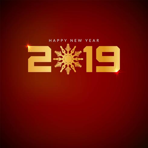 Abstract New Year 2019 celebration background vector