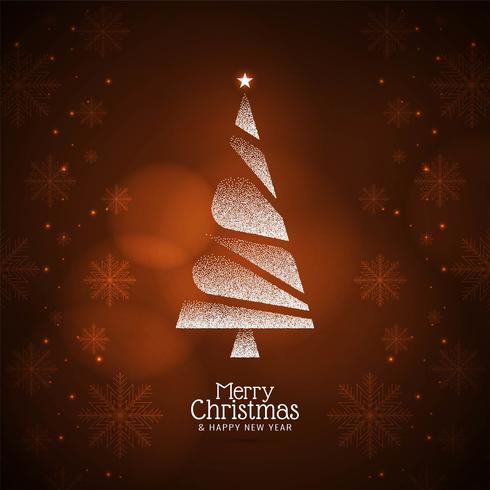 Abstract Merry Christmas decorative background vector