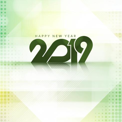 Elegant New Year 2019 decorative background vector