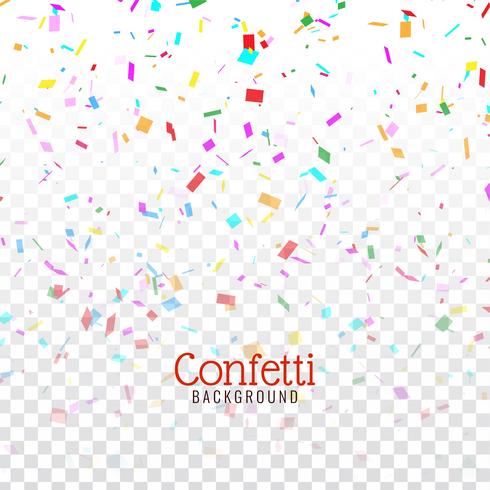 Abstract decorative colorful confetti background vector