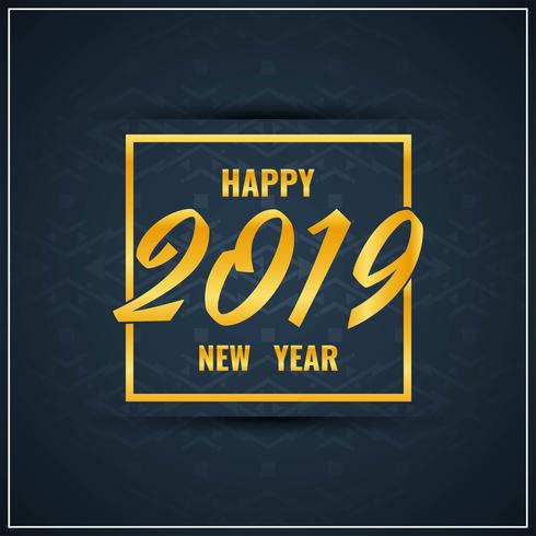 Abstract New Year 2019 celebration background vector