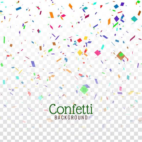 Abstract colorful confetti decorative background vector