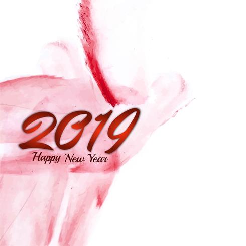 Elegant modern New Year 2019 background vector