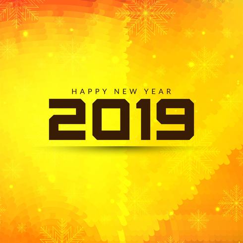 Fondo hermoso feliz año nuevo 2019 vector