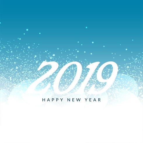Happy New Year 2019 modern background vector