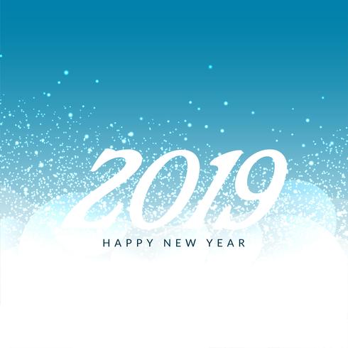 Feliz año nuevo 2019 fondo moderno vector