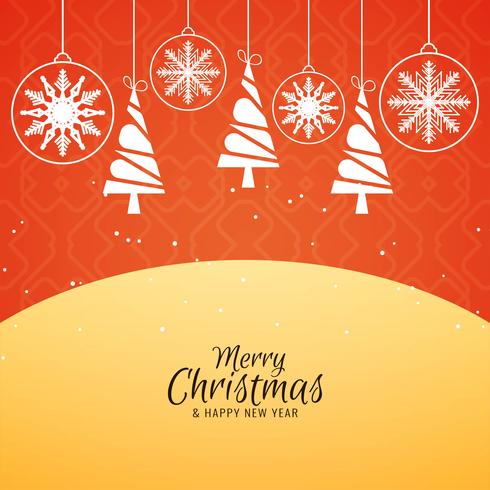 Abstract Merry Christmas stylish decorative background vector