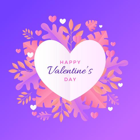 Valentines Day Frame Vector