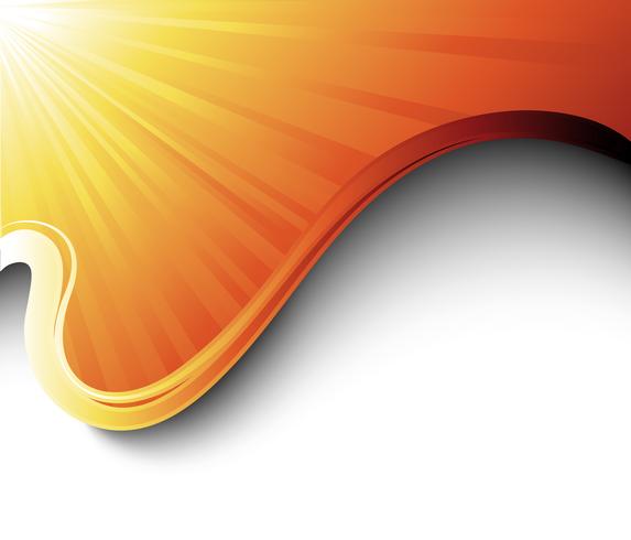 Sun- rays And Waves vector