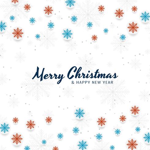 Merry Christmas festival celebration background vector