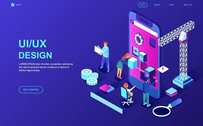 UI Design Web Banner vector