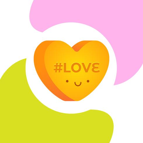 Valentine Candy Love vector