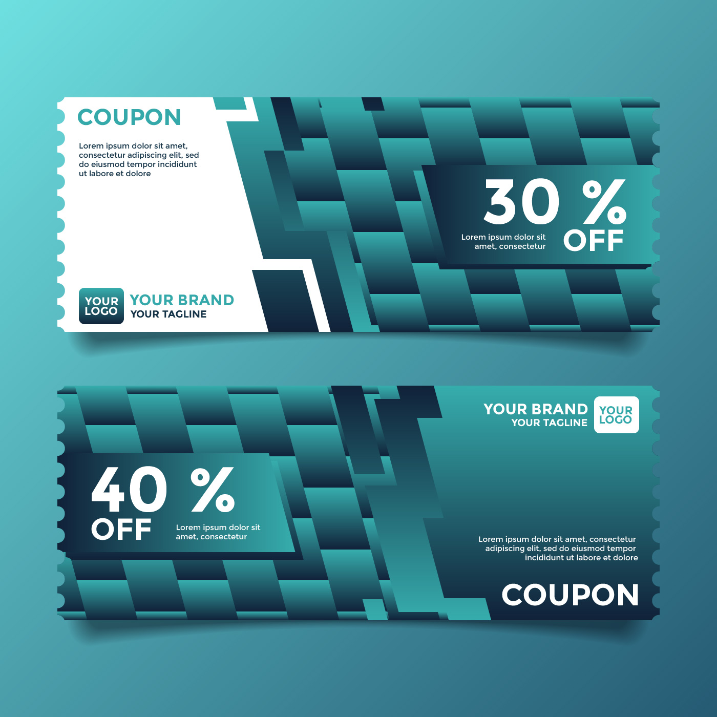Download Coupon Vector Template - Download Free Vectors, Clipart ...