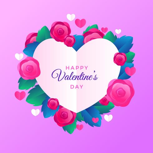 Valentine's Day Frame Vector