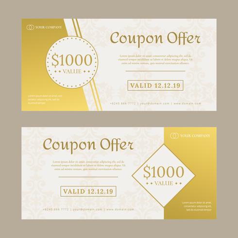 Coupon Vector Template